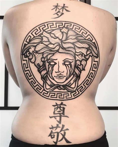 versace tattoo small|Versace tattoo lettering.